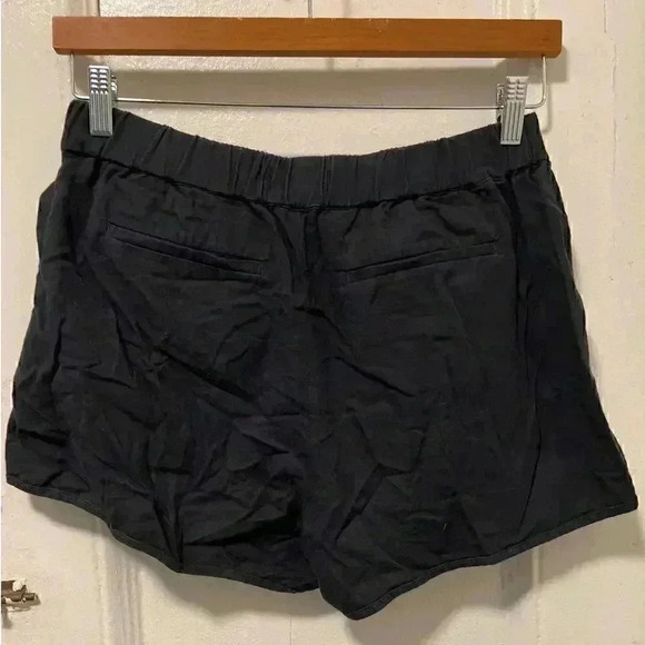 Madewell Cotton Blend Pull-On Shorts with 4 Pockets Black Size S - Picture 6 of 11